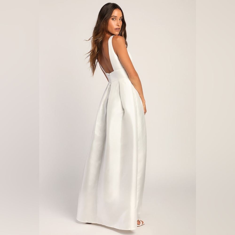 Lulus Ready For Romance Ivory Sleeveless Maxi Dress With Pockets - Picture 3 of 17